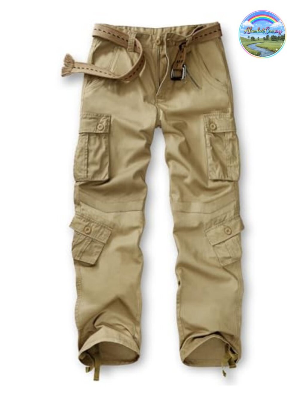 Women's Cargo Pants, Relaxed Fit Straight Leg Cotton Combat Hiking Pants